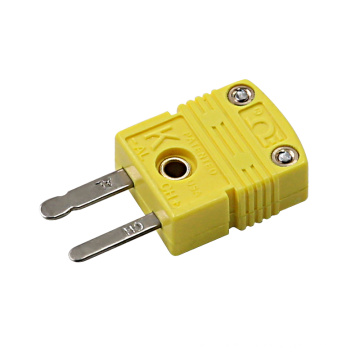 yellow waterproof male female surface j k type thermocouple connector